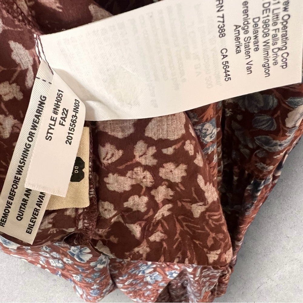 Madewell Challis Wrap Midi Dress Woodland Floral Size M - Picture 6 of 7